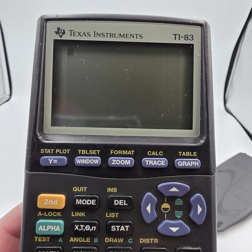 Texas Instruments TI-83 Plus TI 83+ Graphing Calculator‎ with Cover TESTED